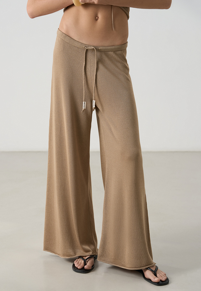 Брюки палаццо из вискозы