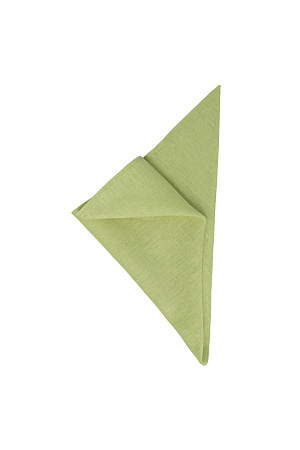 зеленый Большая треугольная косынка из 100% льна