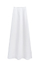 Юбка длины макси из 100% льна. Модель прямого кроя, с небольшим разрезом сбоку, эластичным поясом на резинке и застежкой на молнию. 