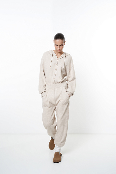 Трикотажный комбинезон из кашемира и шерсти
