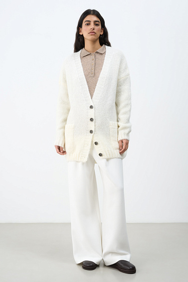 Трикотажный кардиган из мохера