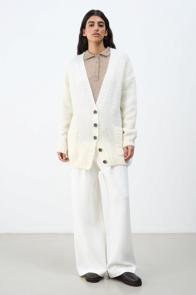 Трикотажный кардиган из мохера