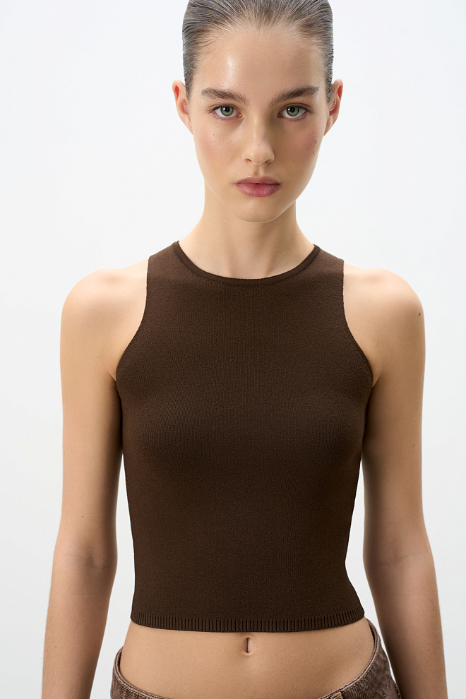 Укороченный топ из вискозы