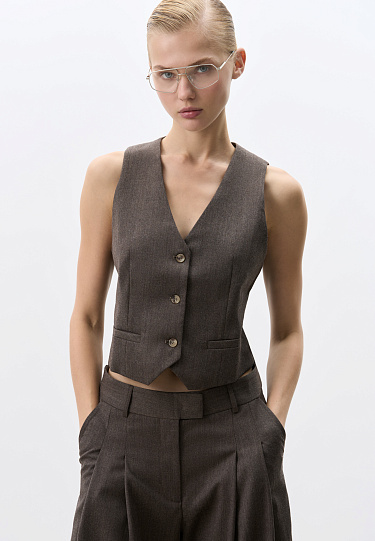 Жилет из фланели 