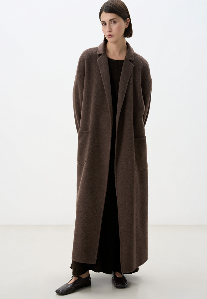 Пальто из кашемира и шерсти