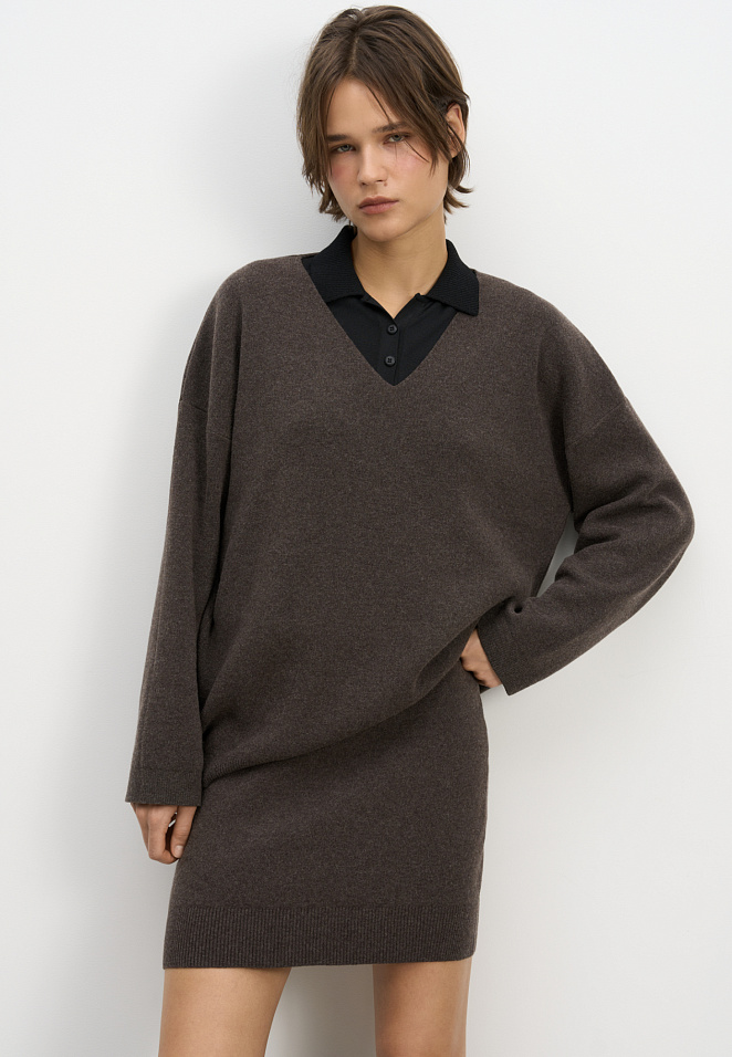 Трикотажная юбка длины мини 