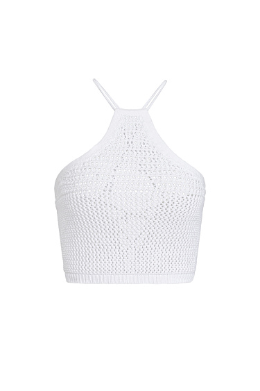 Трикотажный топ на бретелях