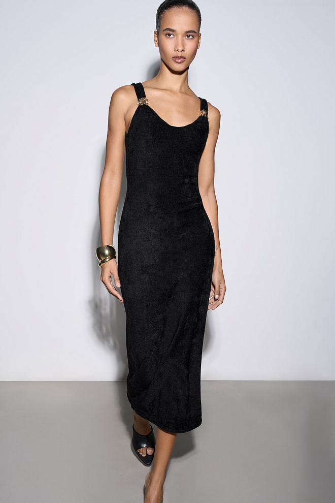 Платье макси с перемычками 