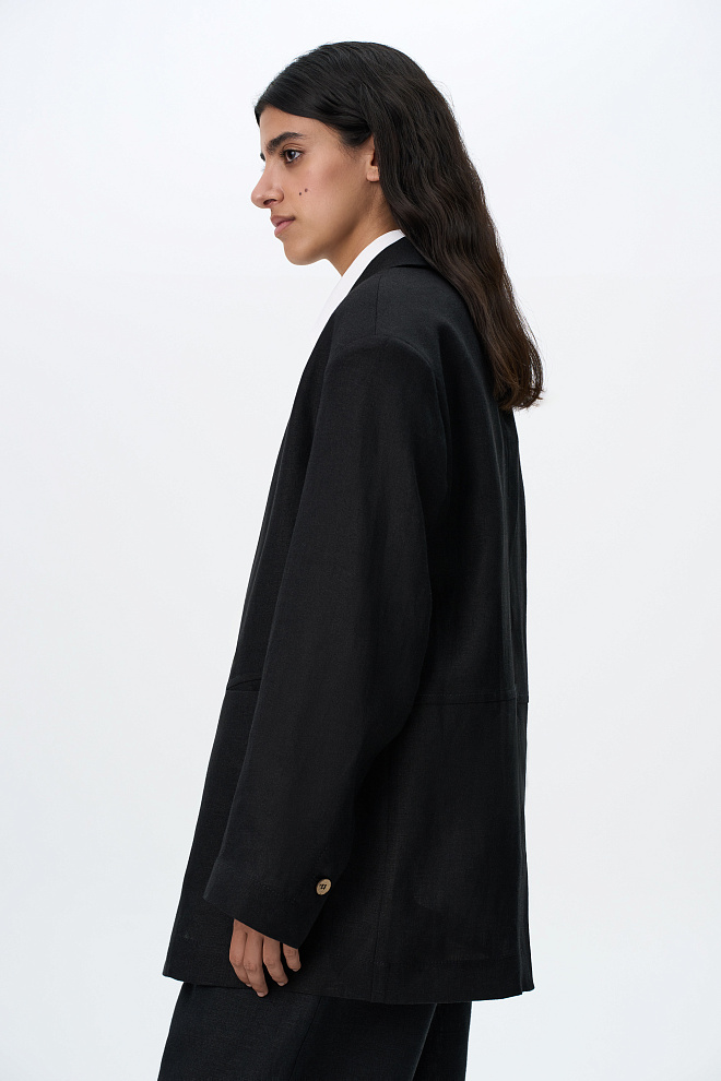 Oversize жакет из 100% льна