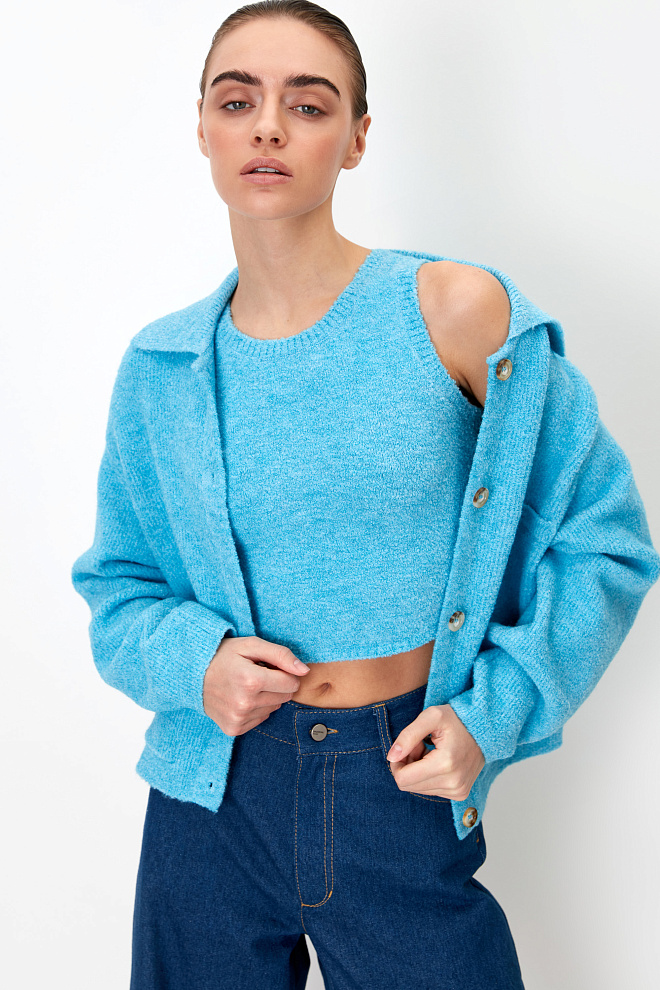 Трикотажный топ из шерсти