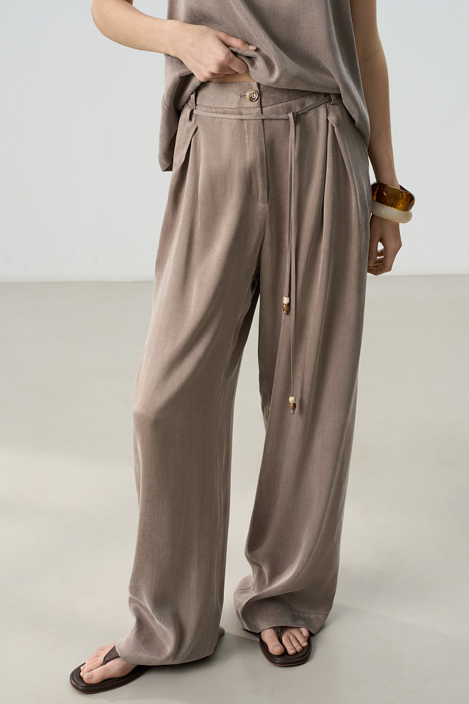 Свободные брюки из купры
