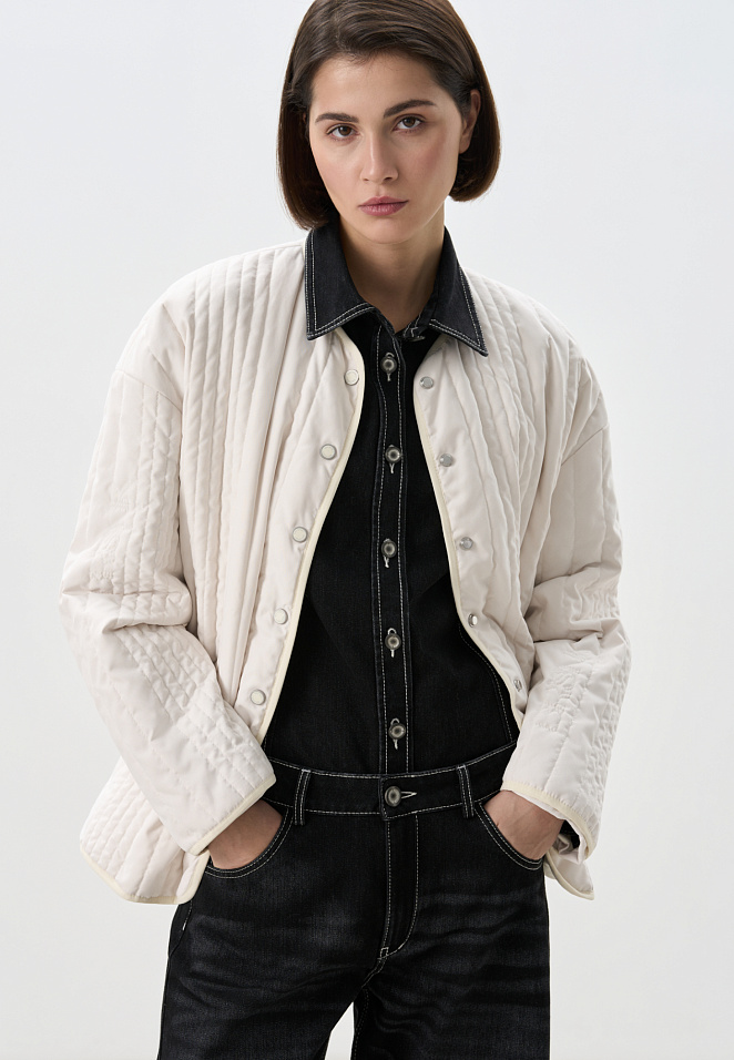 Стеганая куртка из нейлона