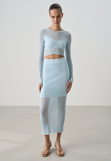 Топ с комбинированной вязкой