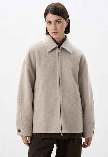 Куртка на молнии из шерсти