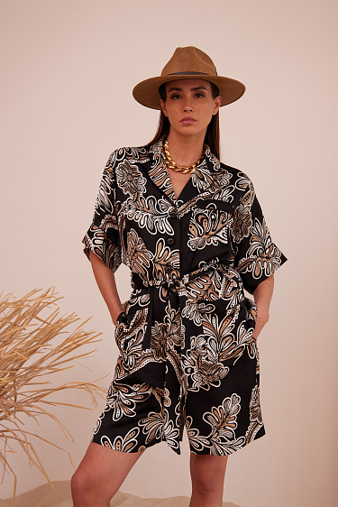 Атласный костюм из 100% вискозы