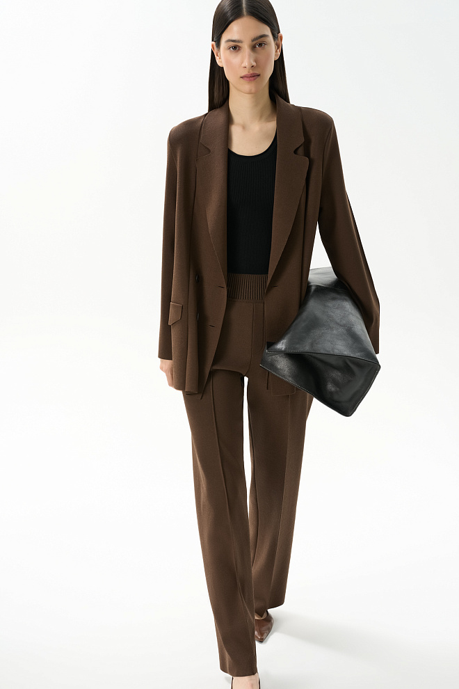 Прямые брюки из вискозы