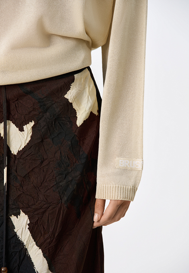 Принтованная юбка из тонкой вискозы