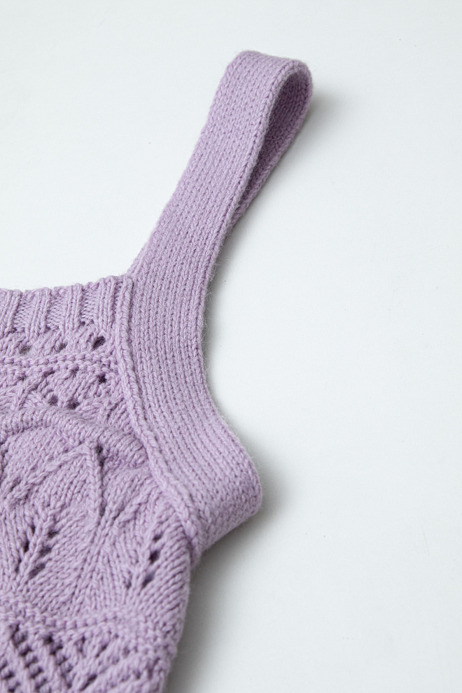 Ажурный топ из шерсти