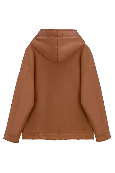 Худи из футера с капюшоном