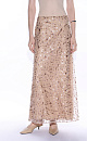 Юбка длины макси, расшитая пайетками и бисером. Застежка на потайную молнию. Изделие на подкладке.