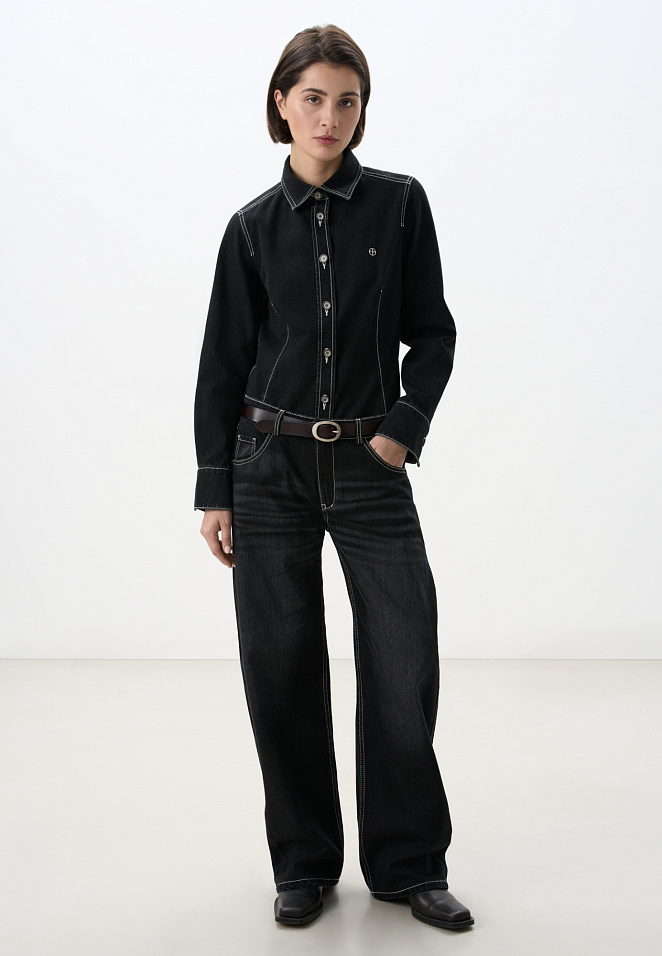 Классические джинсы из 100% хлопка