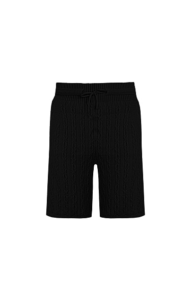 Трикотажные шорты из шерсти с кашемиром