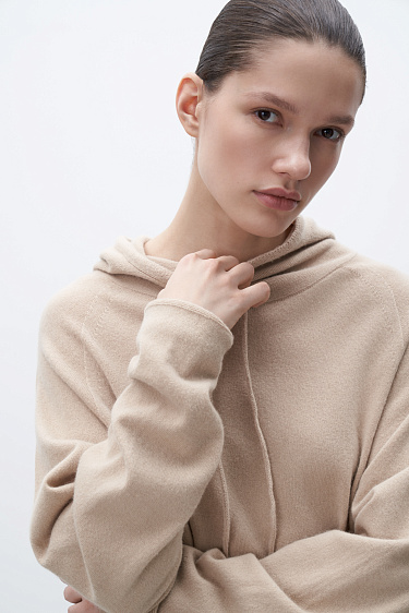 Худи из шерсти и кашемира