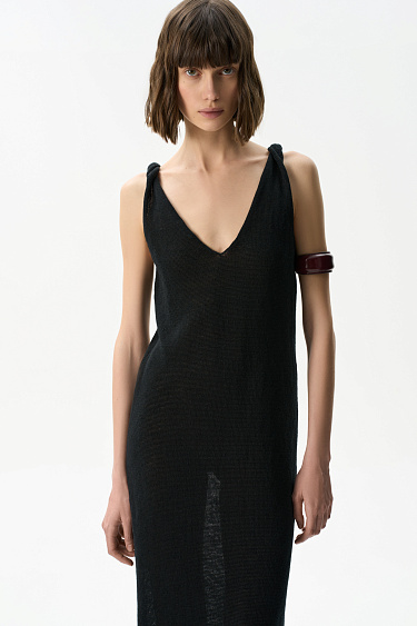 Сарафан с перекрученными бретелями из 100%