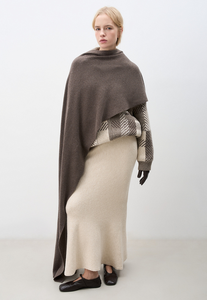 Палантин из шерсти 