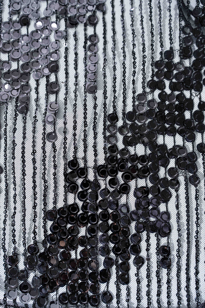 Платье макси с пайетками