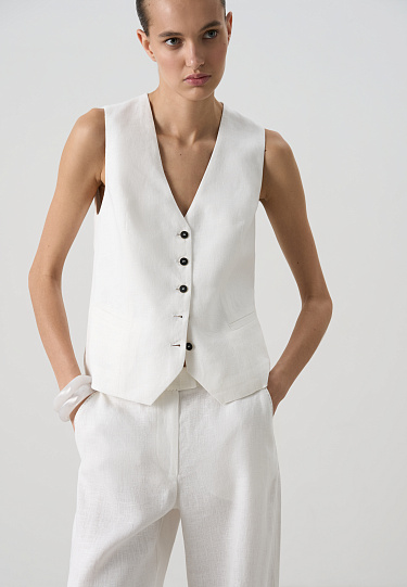 Классический жилет из 100% льна