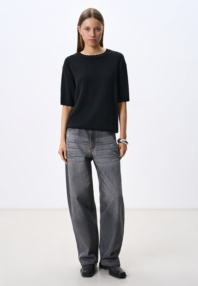 Трикотажная хлопковая футболка