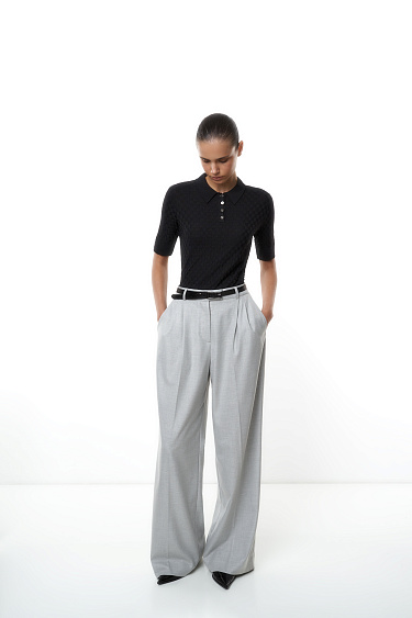 Трикотажная футболка-поло