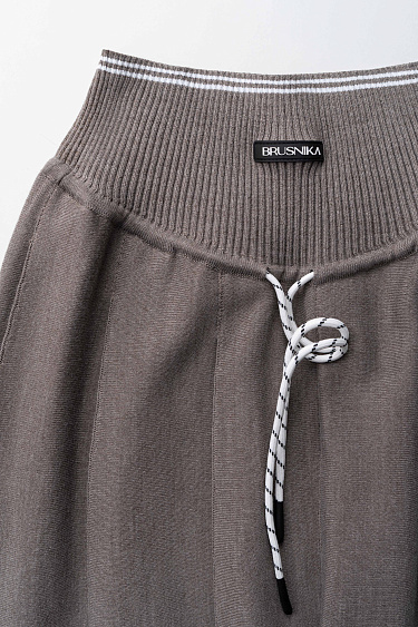 Юбка миди на кокетке 