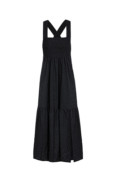 Сарафан из 100% хлопка с объемной вышивкой