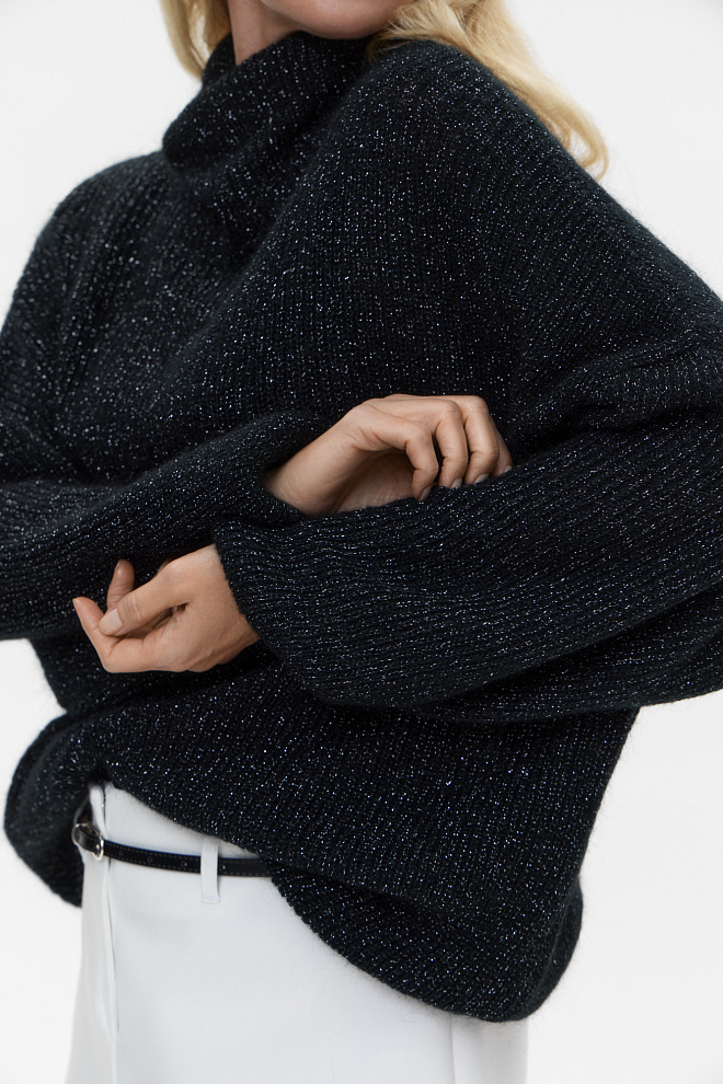 Мохеровый джемпер с люрексом