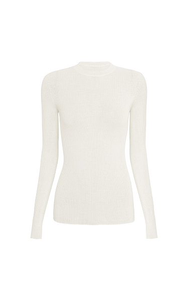 Цельновязанная водолазка из шерсти