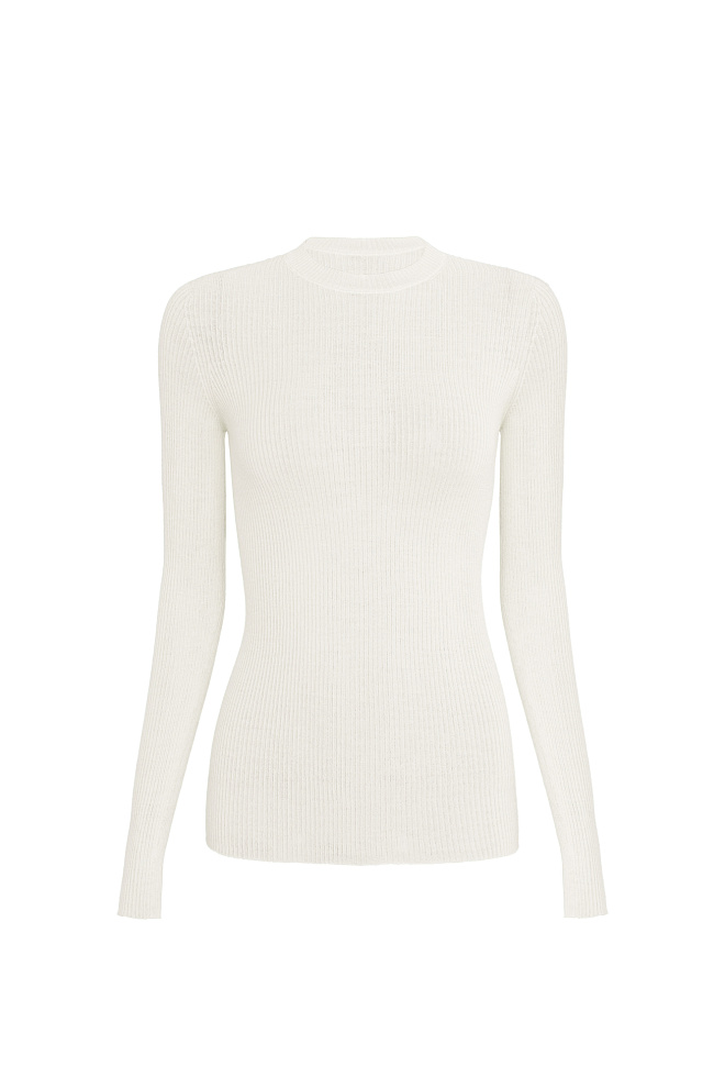 Цельновязанная водолазка из шерсти