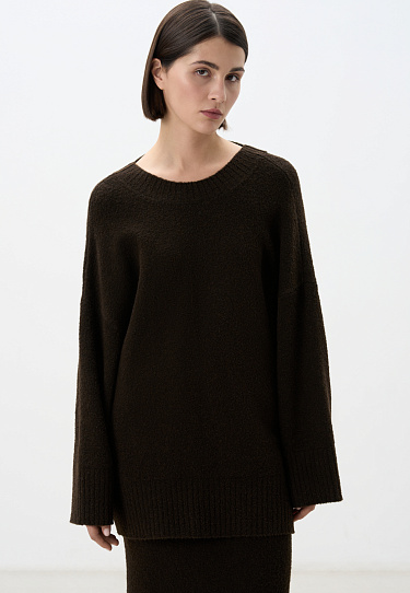 Джемпер из буклированной пряжи