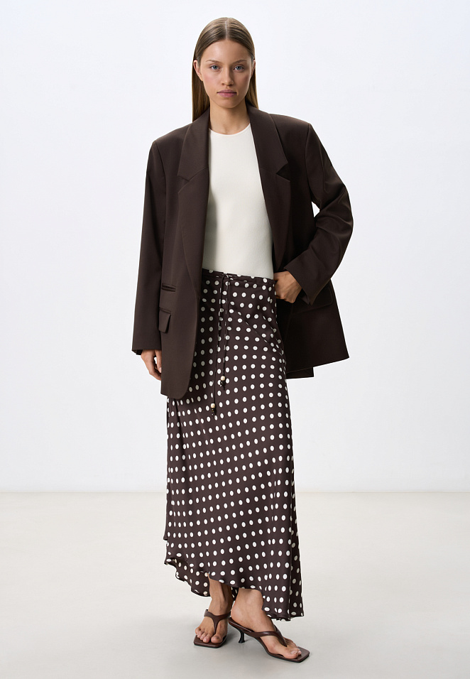 Принтованная юбка из 100% вискозы