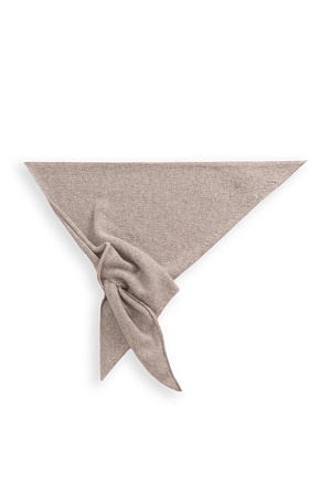 коричневый Трикотажная косынка из пуха лисы.