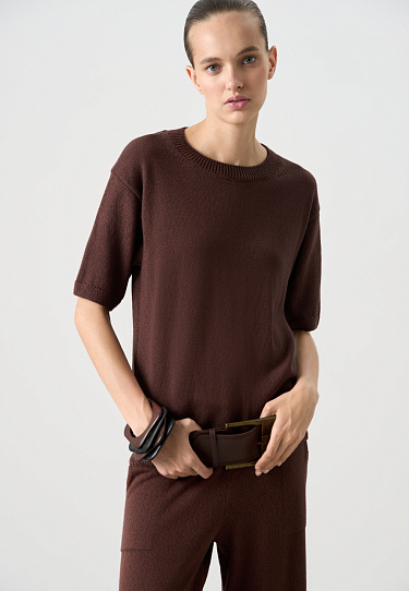 Трикотажная хлопковая футболка