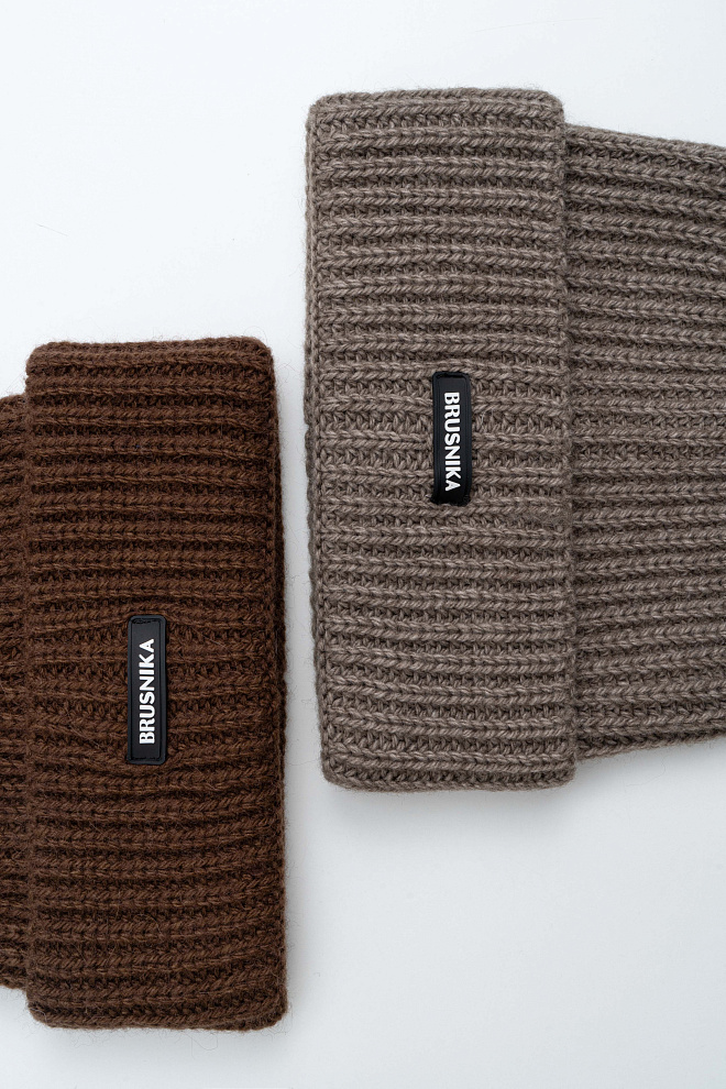 Шапка из шерсти альпака