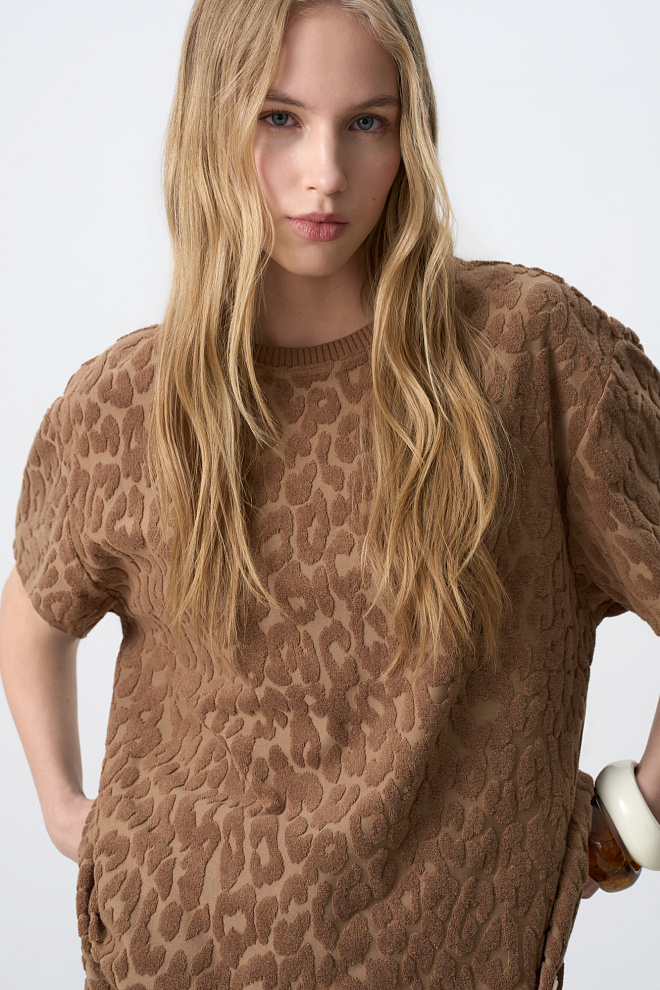 Футболка из махрового трикотажа