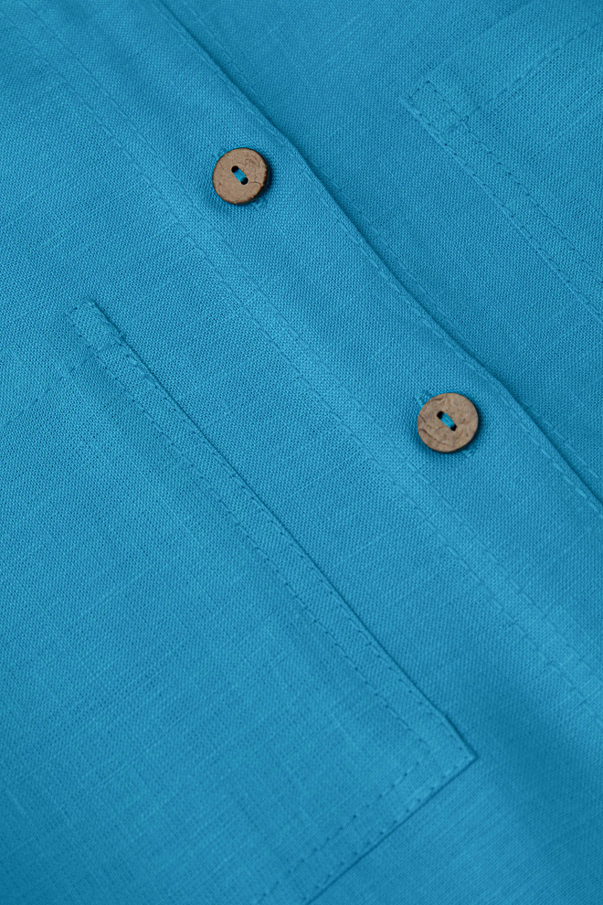 Платье-рубашка из 100% льна