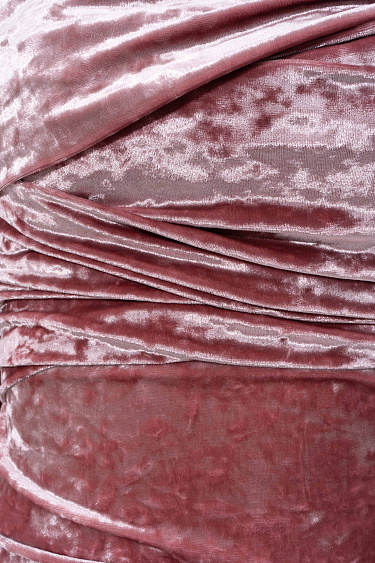 Платье мини из велюра