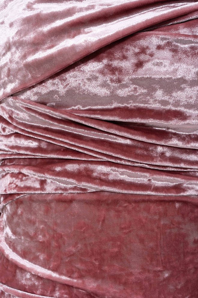 Платье мини из велюра