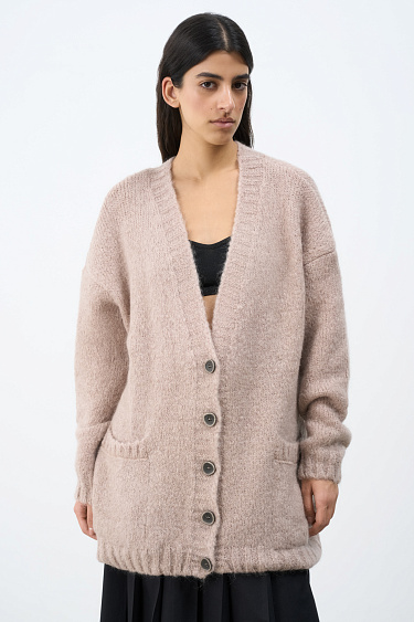 Трикотажный кардиган из мохера