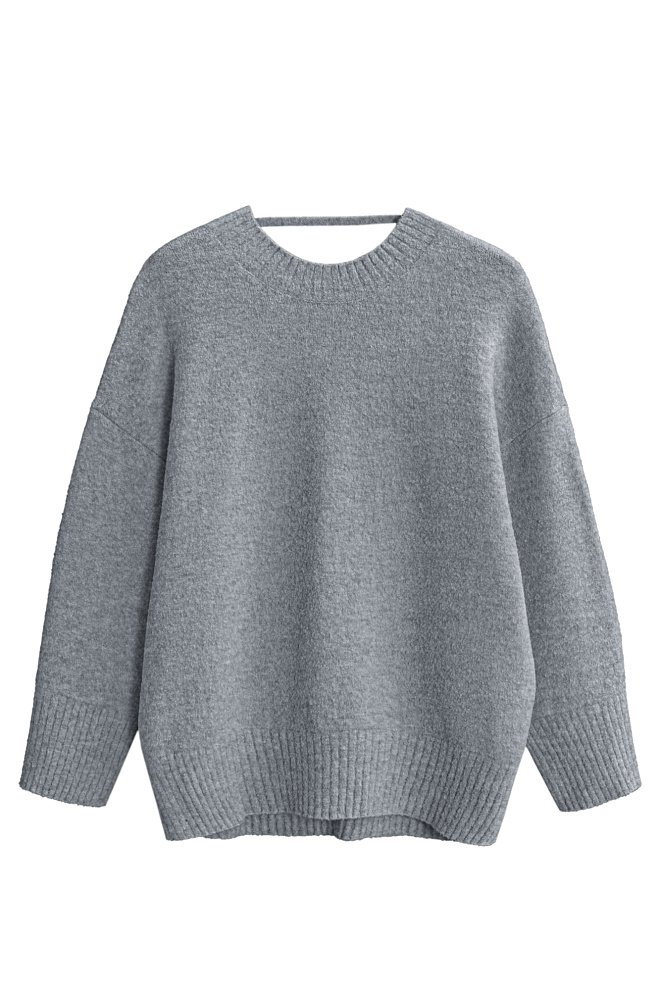 Джемпер из буклированной пряжи