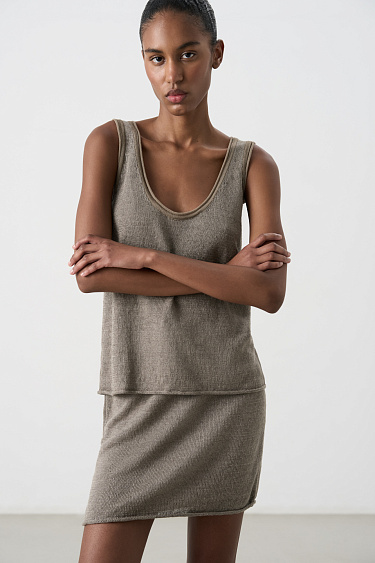 Топ из 100% льна